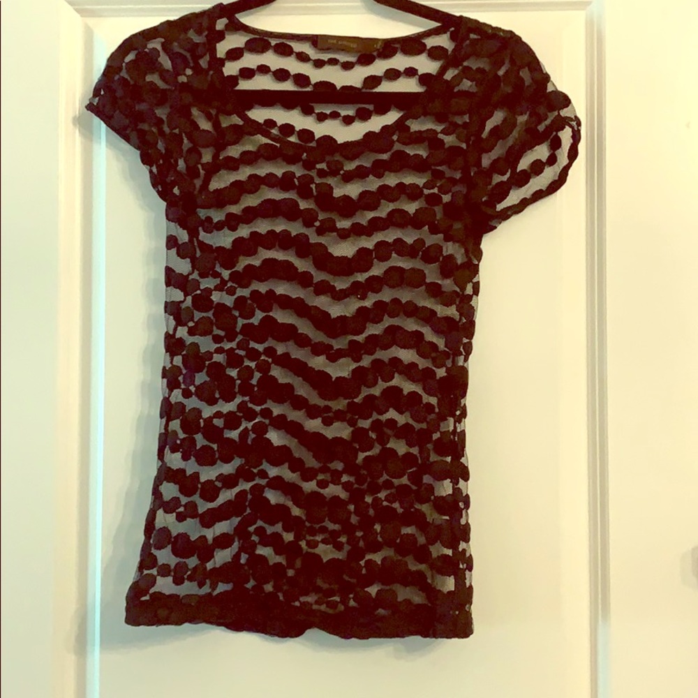 Black sheer top
